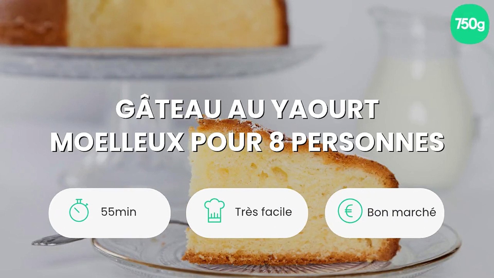 Gateau Au Yaourt Moelleux Pour 8 Personnes Video Dailymotion
