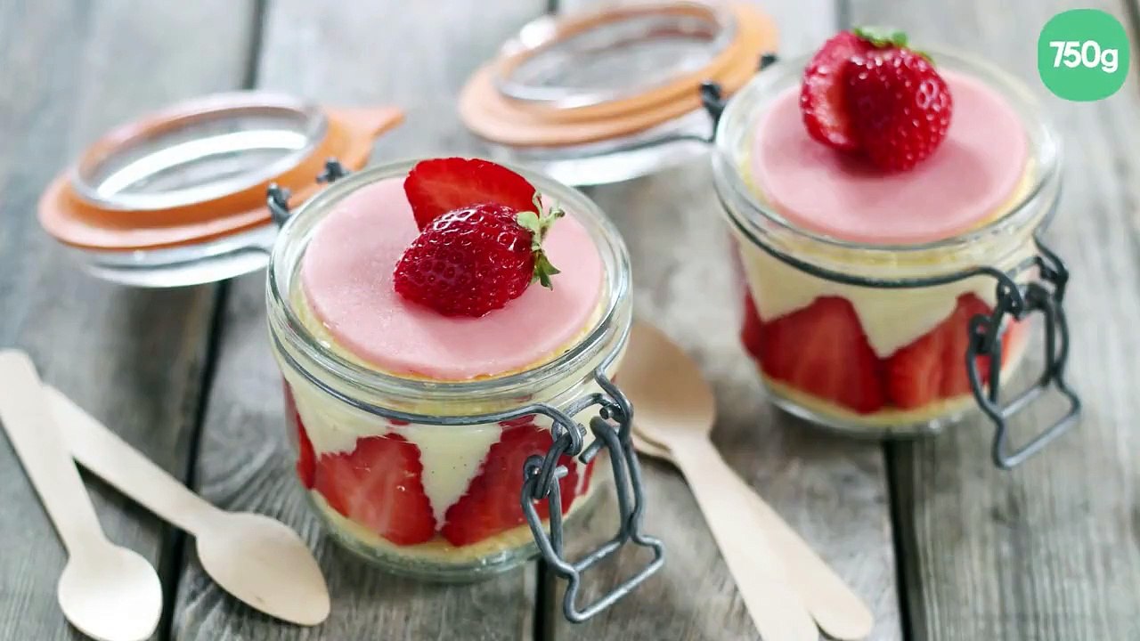 Fraisier en bocal