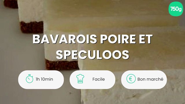 Bavarois poire et speculoos
