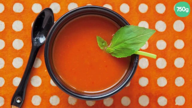 Gaspacho express tomates-basilic