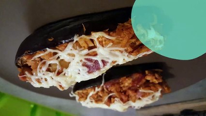 Aubergine farcie au thon