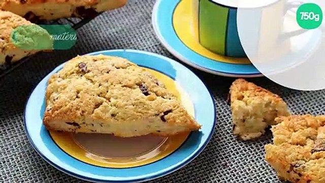 Scones aux pépites de chocolat ou aux raisins secs