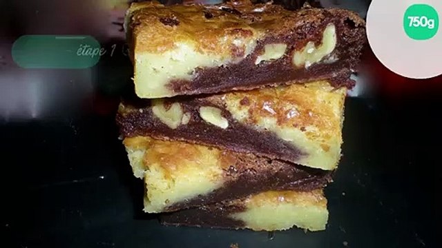 Brownies aux deux chocolats