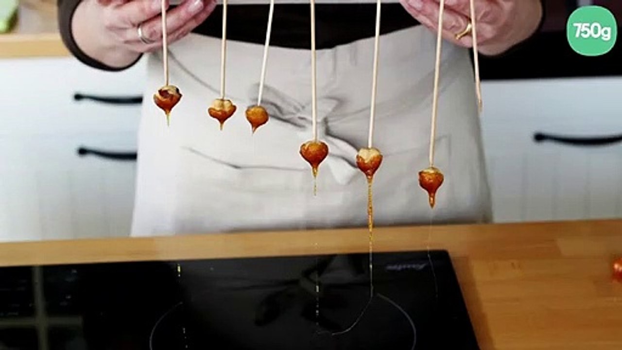 Décor avec des noisettes caramélisées