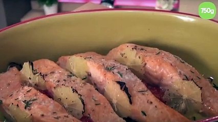 Saumon rôti au four