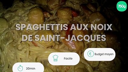 Spaghettis aux noix de Saint-Jacques