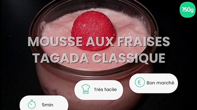 Mousse aux fraises Tagada classique