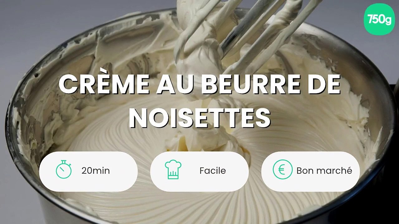 Crème au beurre de noisettes