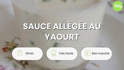 Sauce allégée au yaourt