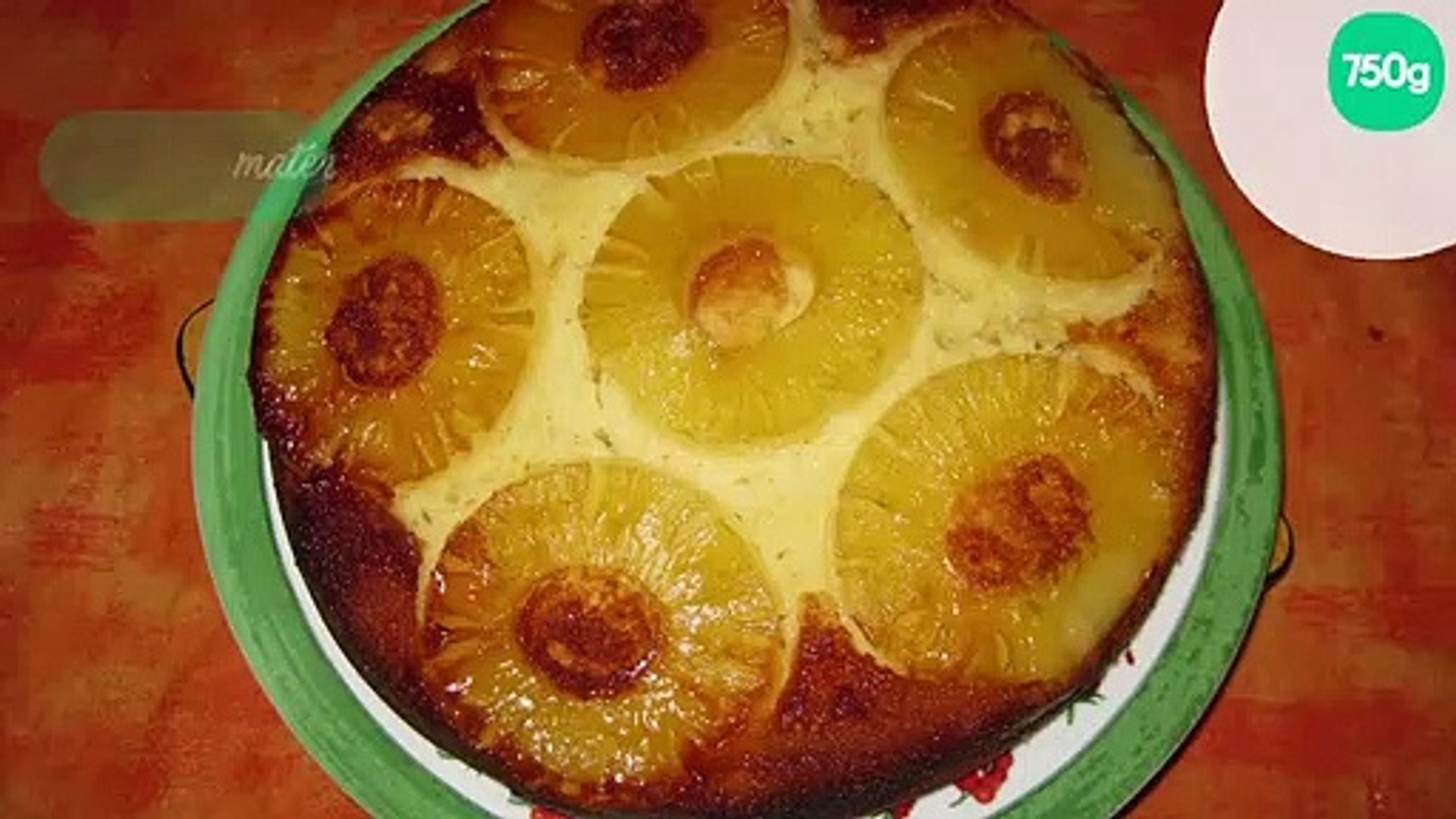 Gateau Au Yaourt A L Ananas Et Au Caramel Video Dailymotion