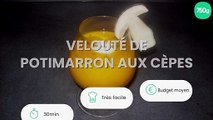 Velouté de potimarron aux cèpes