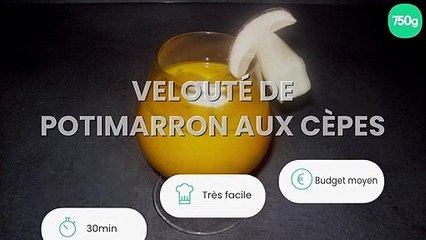 Velouté de potimarron aux cèpes