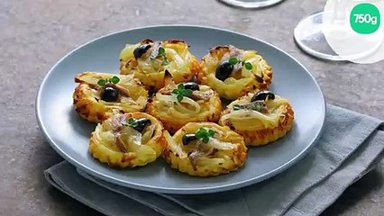 Mini-tartelettes fines aux oignons et anchois façon pissaladière