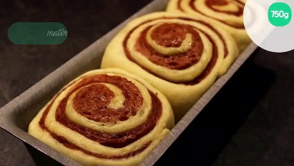 Brioche marbrée au chocolat