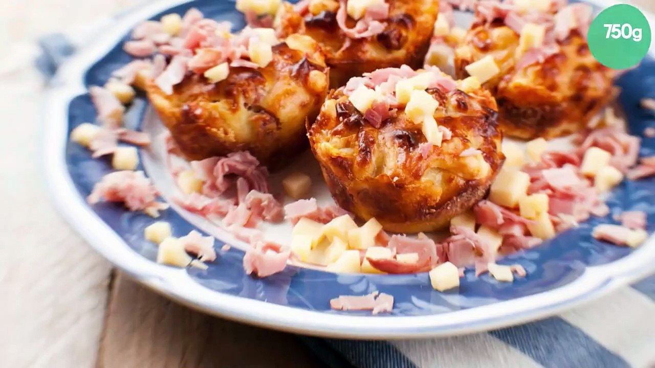 Muffins jambon fromage