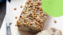 Cake à la banane pignons de pin et huile de coco