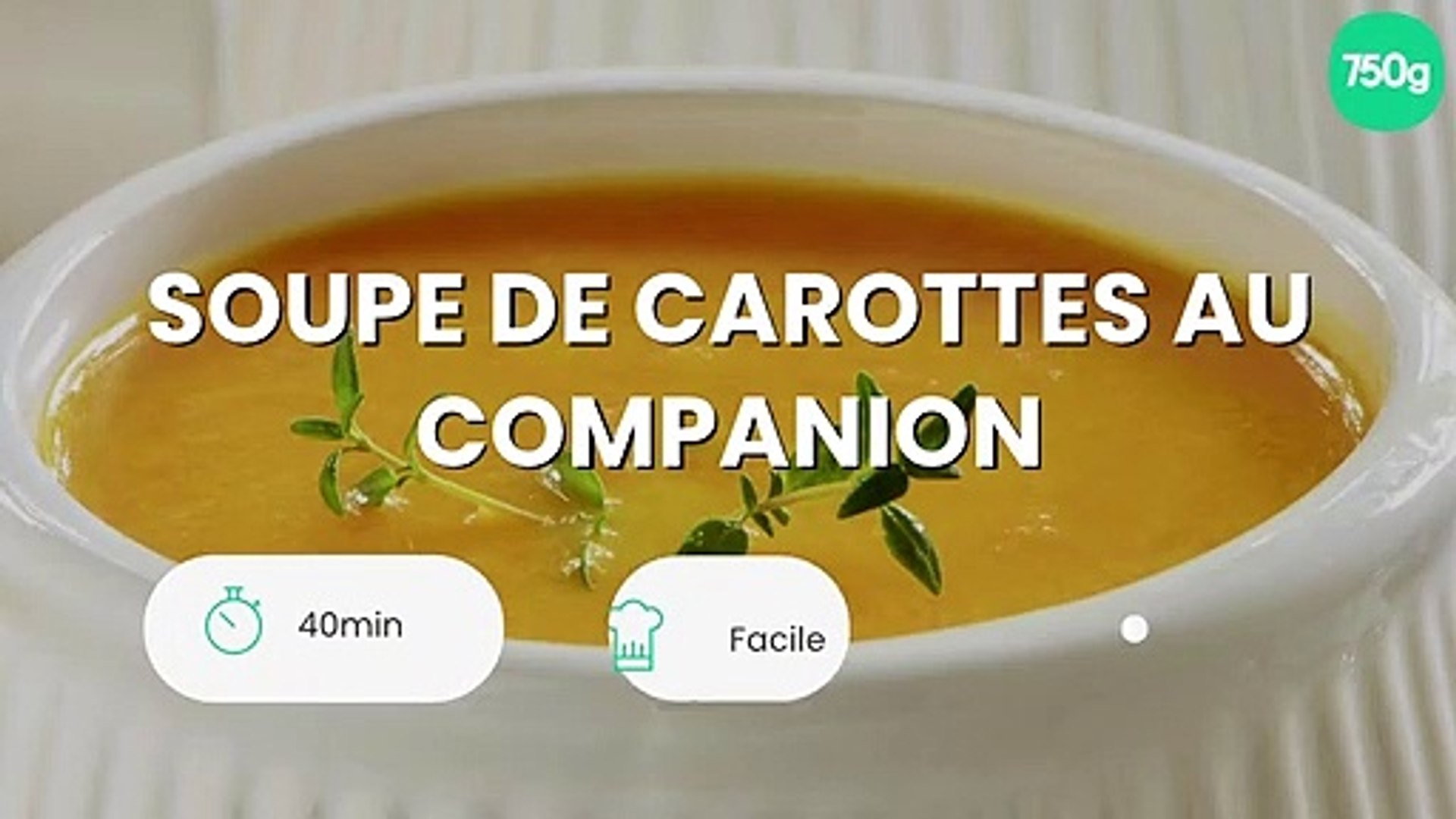 Soupe Poireaux Pomme De Terre Carottes Companion Soupe de carottes au Companion - Vidéo Dailymotion