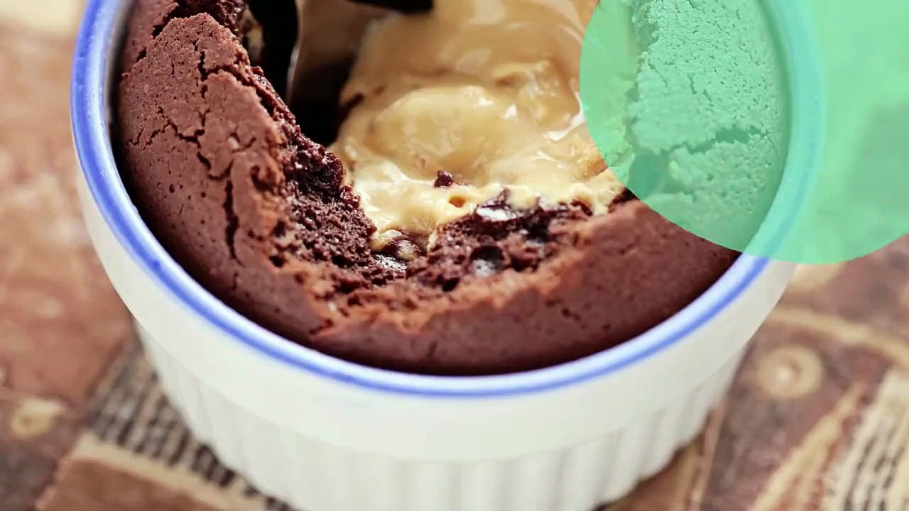 Fondant au chocolat cœur beurre ce cacahuètes