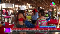 Familias nicaragüenses disfrutan vacaciones de Semana Santa en balnearios de Carazo