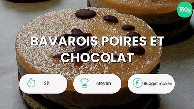 Bavarois poires et chocolat