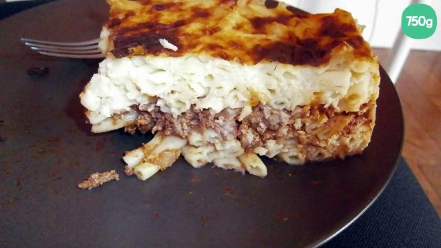 Pastitsio (gratin de pâtes grec à la viande hachée)