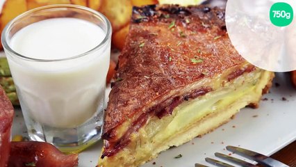 Quiche au lard fumé, oignons et fromage