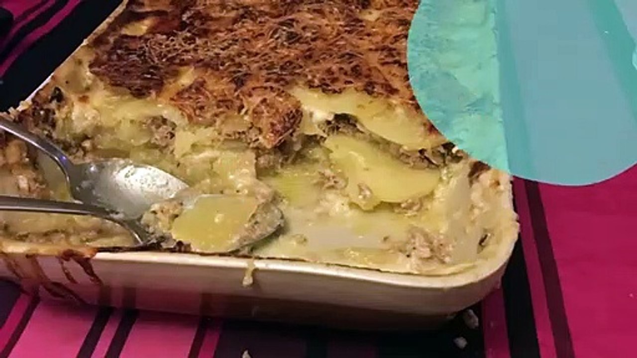 Gratin de pommes de terres au thon