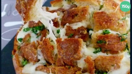 Pain Hérisson à l'Ail et à la Mozzarella