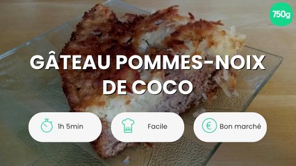 Gâteau pommes-noix de coco