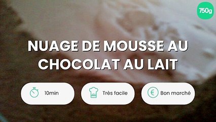 Nuage de mousse au chocolat au lait