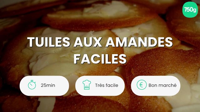 Tuiles aux amandes faciles