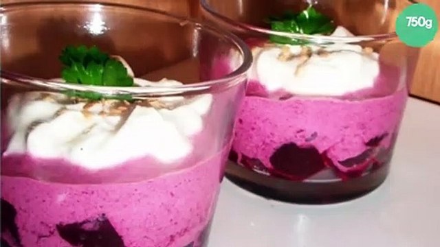 Tiramisu de betteraves rouges maison