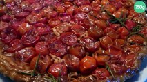 Tarte tatin de tomates cerises