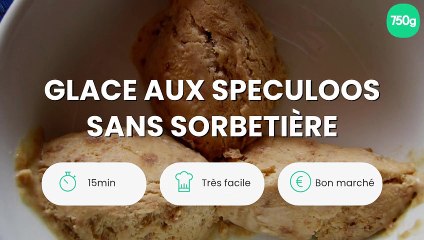 Glace aux speculoos sans sorbetière