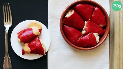 Pimientos del piquillo farcis à la morue