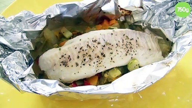 Cabillaud en papillotes et ses petits légumes