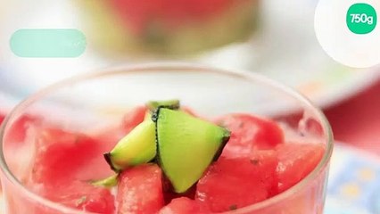 Verrines courgettes, tomates confites et St Môret