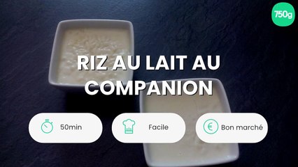Riz au lait au Companion