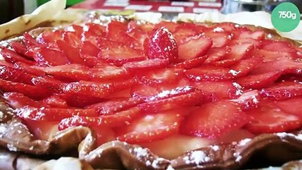 Tarte aux fraises/framboises, crème pâtissière