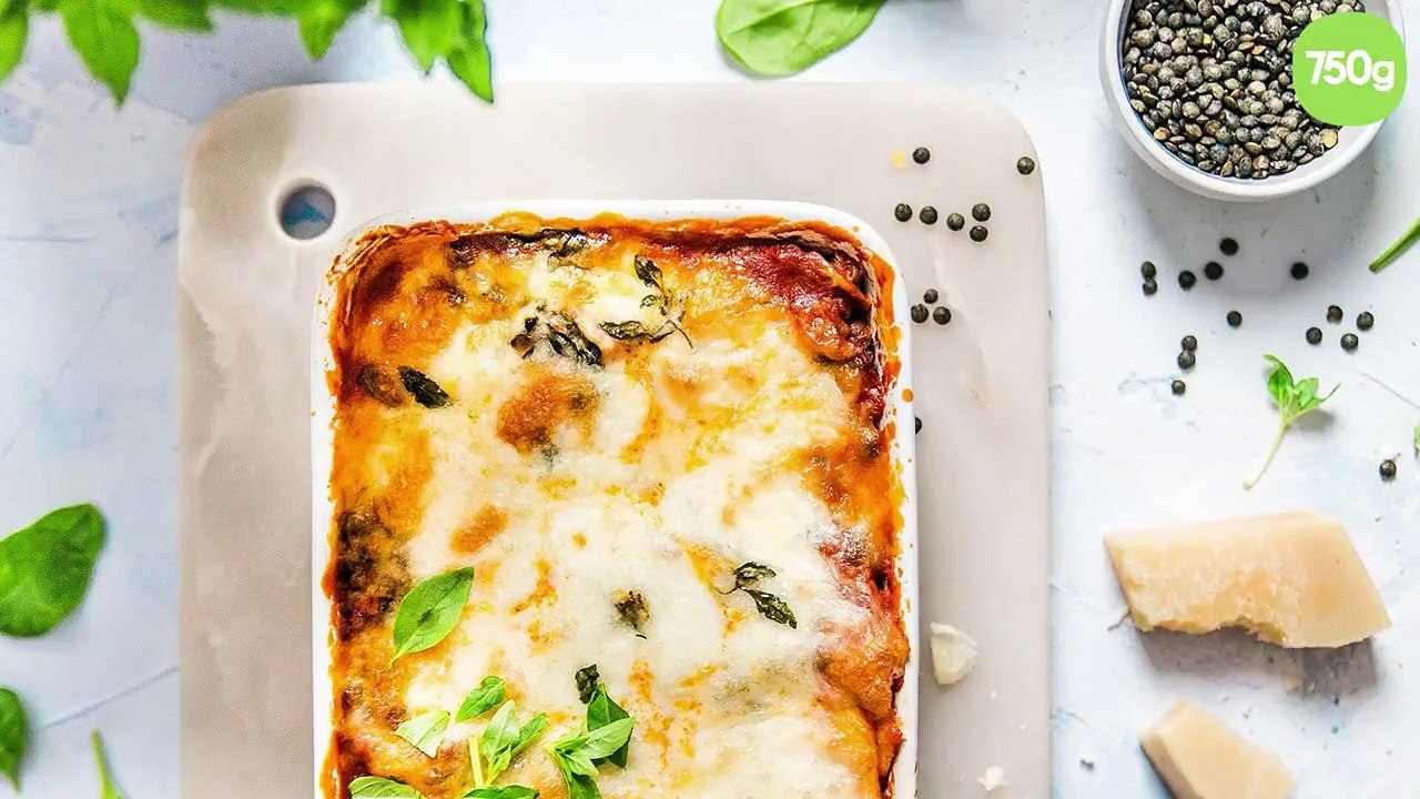 Lasagne Végétarienne aux lentilles vertes