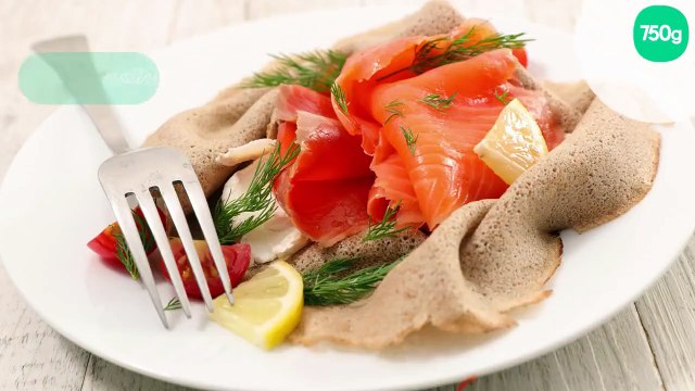 Galette de sarrasin au saumon fumé