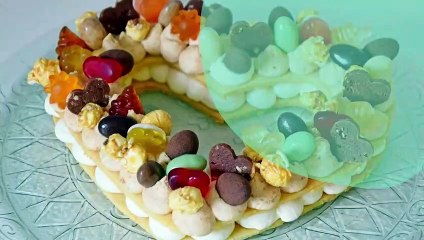 Un number cake revisité en heart cake!