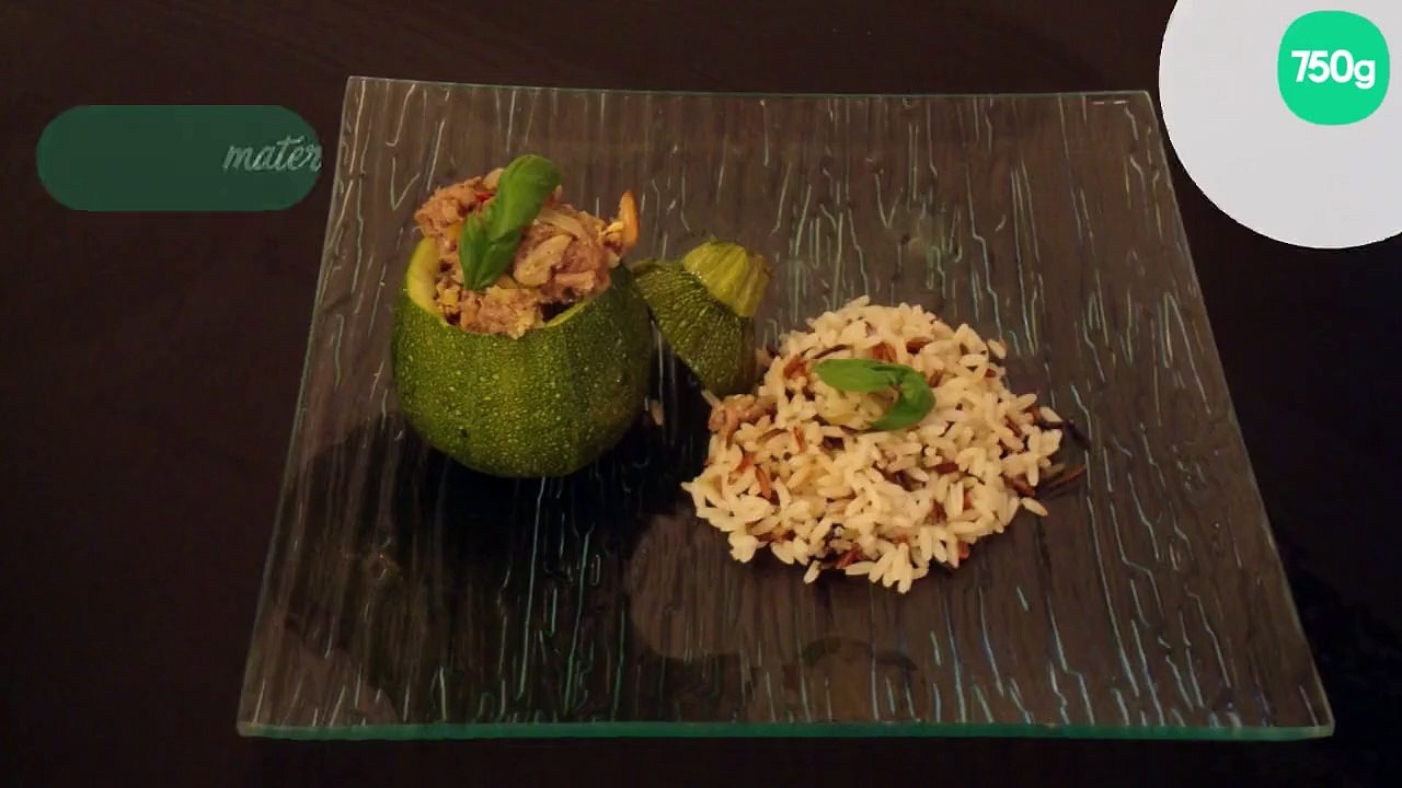 Courgettes rondes farcies au bœuf