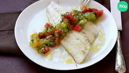 Filets de daurade, sauce vierge