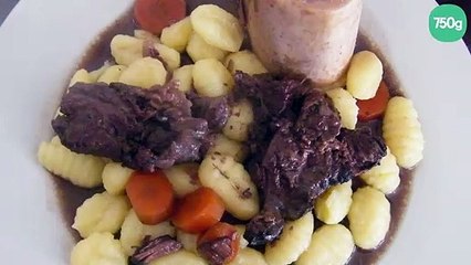 Joue de bœuf façon bourguignon