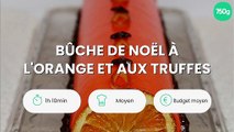 Bûche de Noël à l'orange et aux truffes