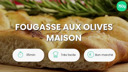 Fougasse aux olives maison