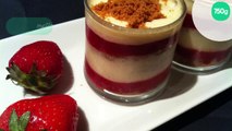 Verrine fraise-framboise spéculoos