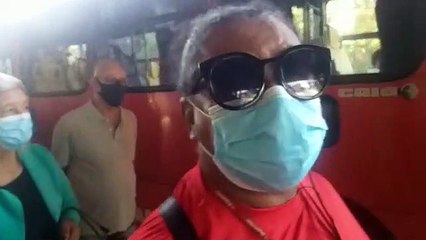 Passageiro de Pedro Leopoldo faz vídeo com aglomeração em ônibus; veja