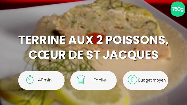 Terrine aux 2 poissons, cœur de St Jacques